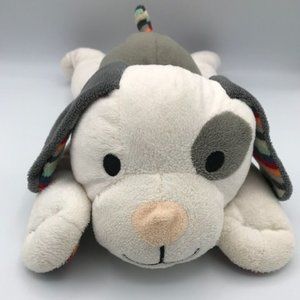Zazu Dex Puppy Dog White Gray Cuddly Stuffed Animal Plush